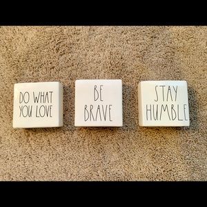 Rae Dunn - Set of 3 Motivational Plaques